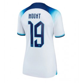 Damen Fußballbekleidung England Mason Mount #19 Heimtrikot WM 2022 Kurzarm